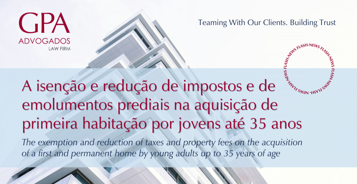 The exemption and reduction of taxes and property fees on the acquisitionof a first and permanent home by young adults up to 35 years of age